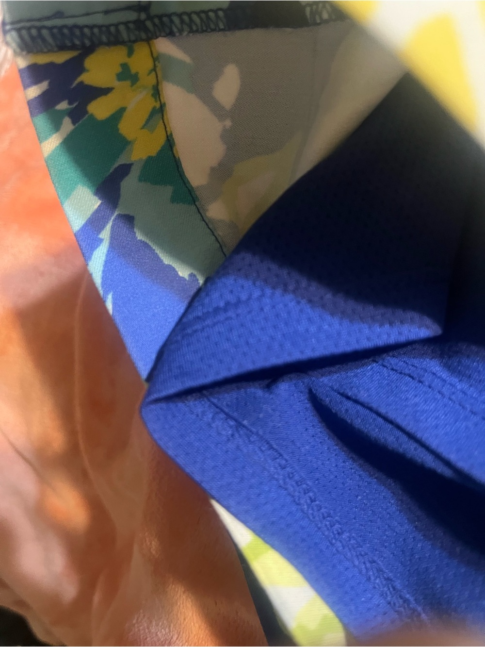 Rafaella Floral Mini Skort in Blue, Yellow & Green - Picture 5 of 5